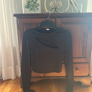 Garage Key Hole Long Sleeve Top